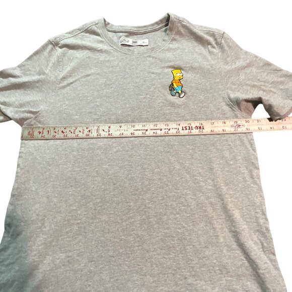 The‎ Simpsons Bart Simpson Gray T-Shirt XL Patch 20th Television - Picture 4 of 6